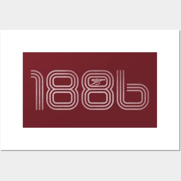 Gunners 1886 Wall Art by TerraceTees